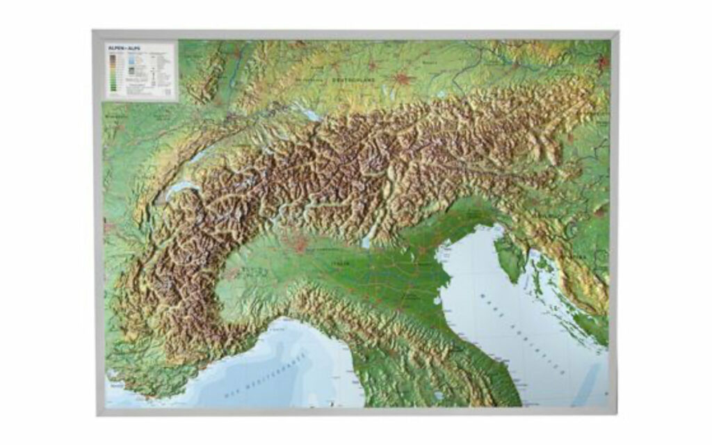 3D Reliefkarte Alpen THERMIK PARAMOTOR 3d-reliefkarte-alpen-thermik-paramotor